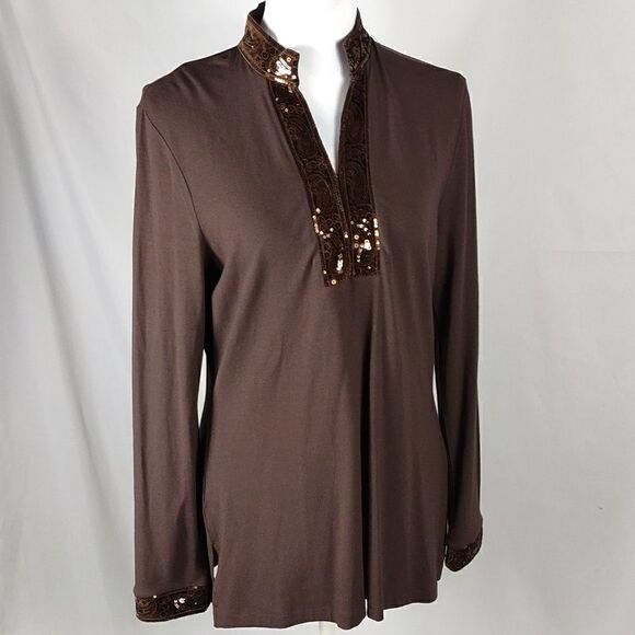 Talbots Sequined Blouse   - Picture 8 of 8